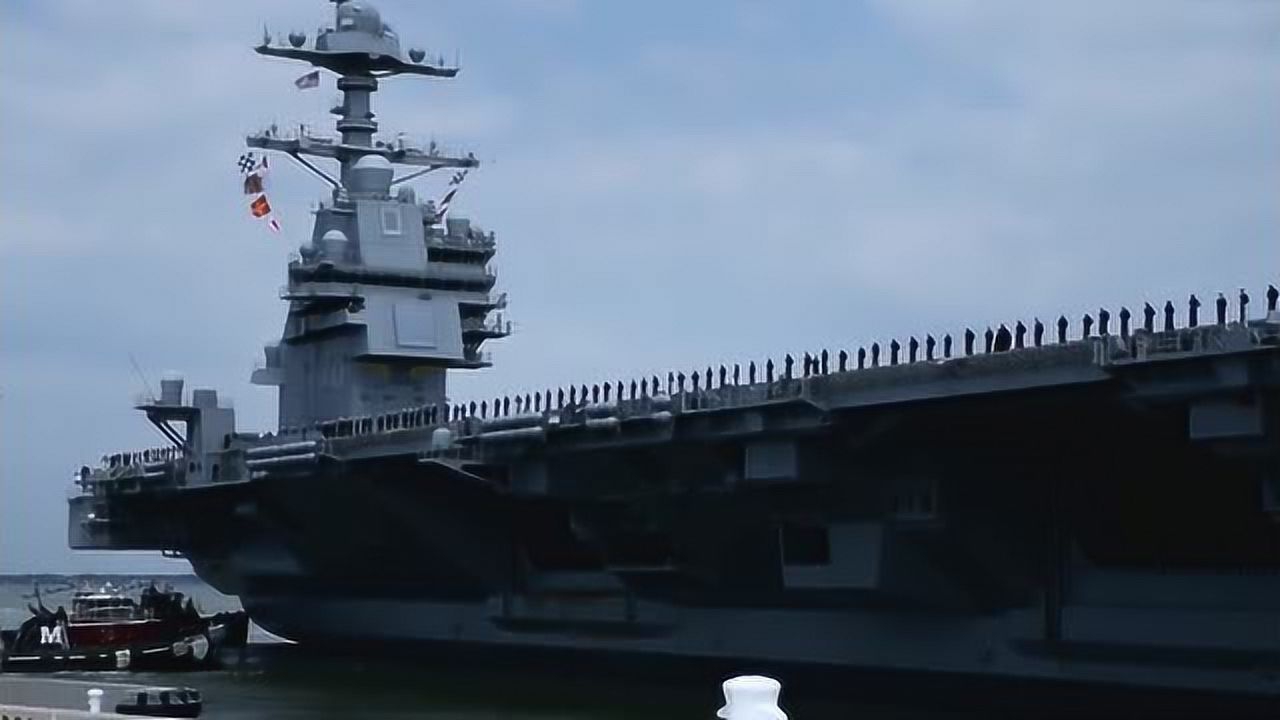 福特号航空母舰下水视频,揭示强大实力与未来展望,福特号航空母舰下水视频揭秘,超强战力与未来展望