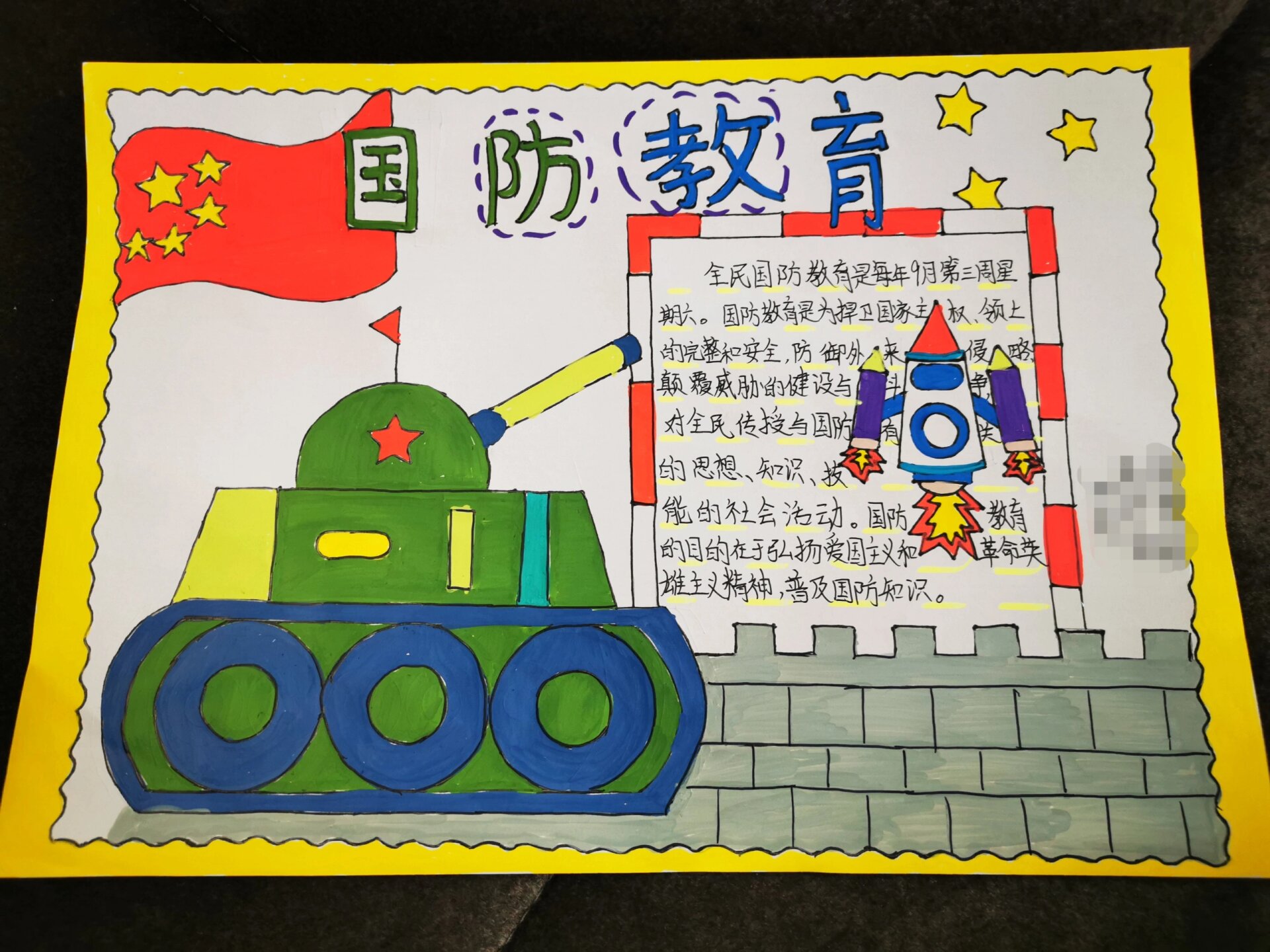 国防军事教育手抄报，培育军事素养的沃土，国防军事教育手抄报，培育军事素养的摇篮