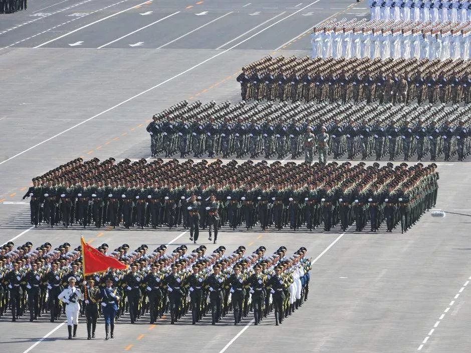 55年国庆阅兵中的将军方阵，荣耀与力量，55年国庆阅兵将军方阵，荣耀与力量的展现