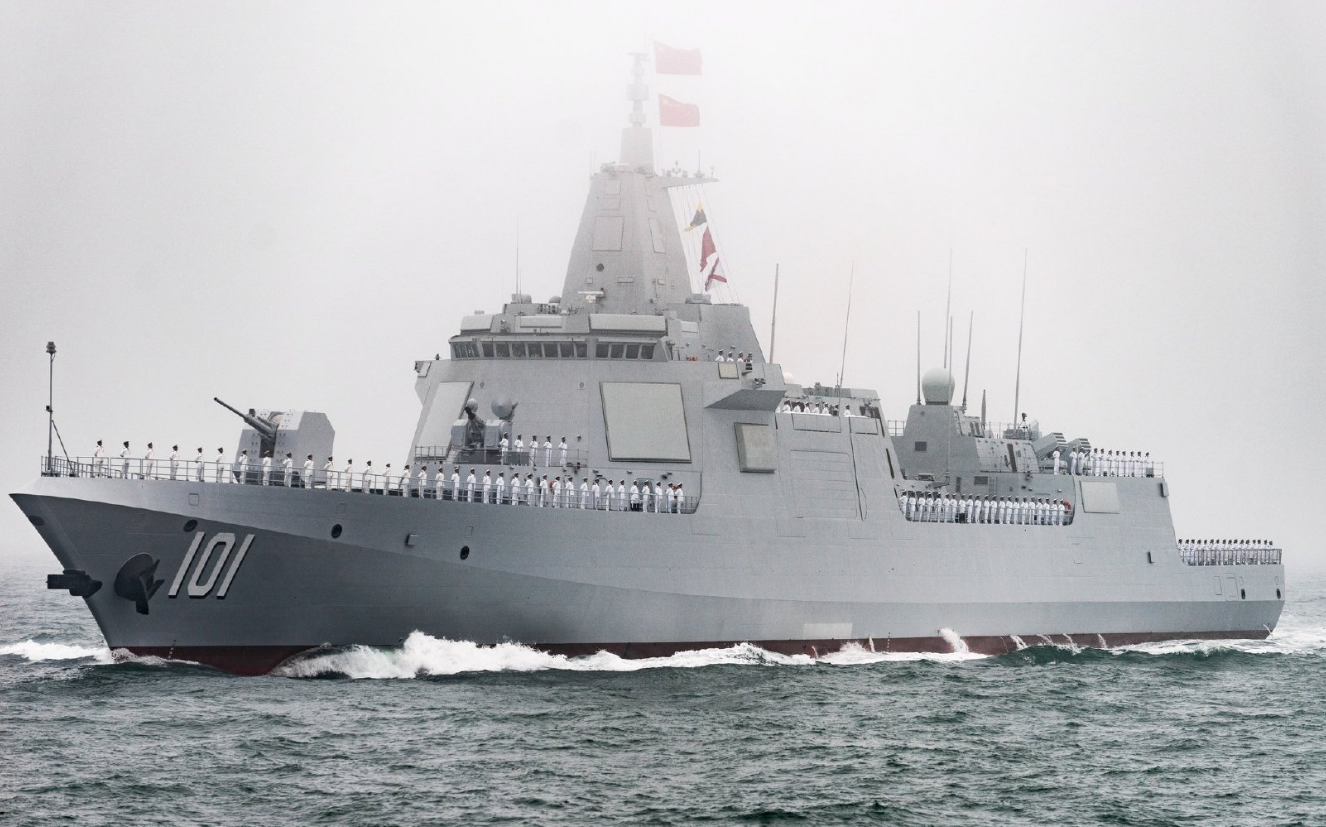 揭秘中国海军新利器，055型驱逐舰之103号舰，揭秘中国海军新利器，055型驱逐舰之旗舰103号亮相！