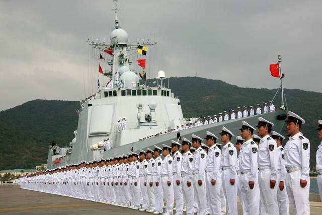 中国海军2020，迈向深蓝，展现大国力量，中国海军2020，迈向深蓝，彰显大国力量