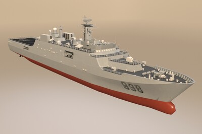 昆仑山舰998舰，中国海军力量的骄傲，昆仑山舰998舰，中国海军力量的荣耀典范