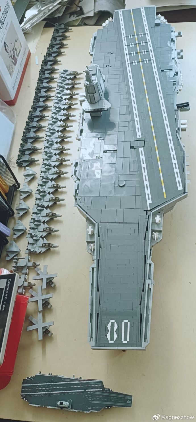 乐高福建舰,积木与巨舰的完美融合,乐高福建舰,积木与巨舰的创意融合