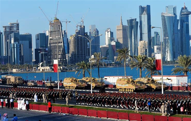 卡塔尔阅兵喊中文口令，文化交流的新篇章，卡塔尔阅兵喊中文口令，开启文化交流新篇章