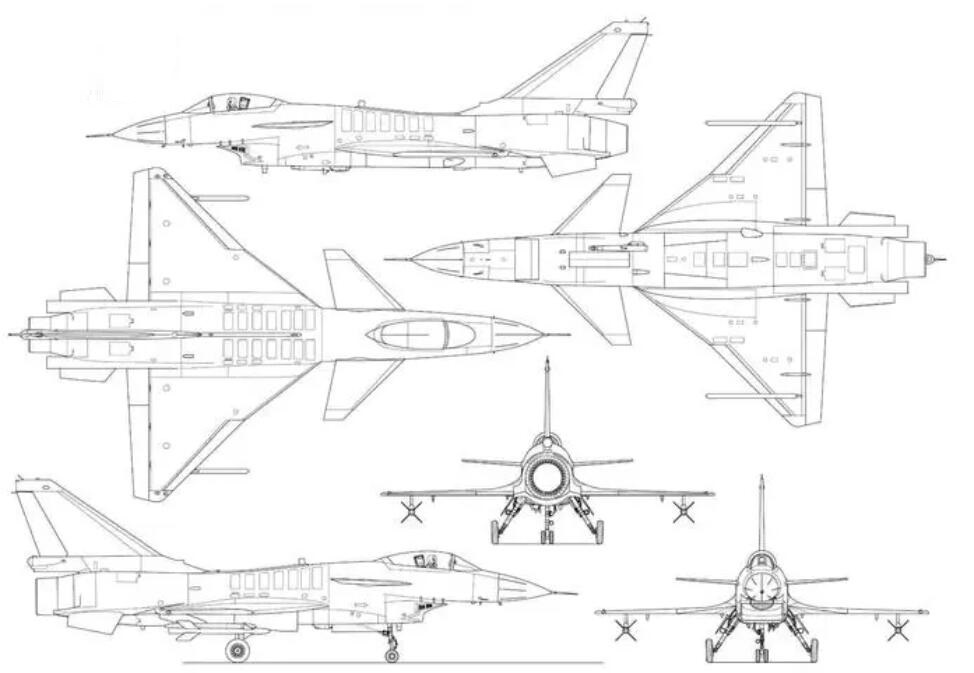 歼-10战斗机画法详解，歼-10战斗机绘画教程，详细步骤与技巧